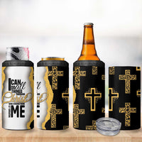 Christian 4 in 1 Can Cooler Tumbler I Can Do All Things Through Christ Aesthetic - Wonder Print Shop
