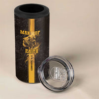 Christian Gifts For Men 4 in 1 Can Cooler Tumbler Man Of Faith I Can Do All Things Through Christ - Wonder Print Shop