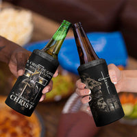 Christian Gifts For Men 4 in 1 Can Cooler Tumbler A Child of God Man of Faith Warrior of Chirst - Wonder Print Shop