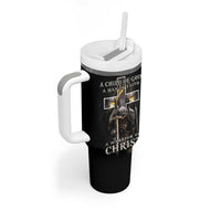 Christian Gifts For Men Tumbler With Handle A Child of God Man of Faith Warrior of Chirst - Wonder Print Shop