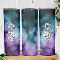 Suicide Prevention Awareness Skinny Tumbler Choose Life Planets Semicolon Teal Purple Galaxy Outer Space - Wonder Print Shop