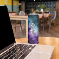 Suicide Prevention Awareness Skinny Tumbler Choose Life Planets Semicolon Teal Purple Galaxy Outer Space - Wonder Print Shop