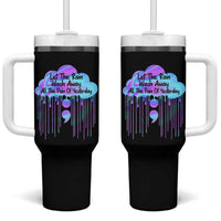 Suicide Prevention Tumbler With Handle Let The Rain Wash Away All The Pain Of Yesterday - Wonder Print Shop