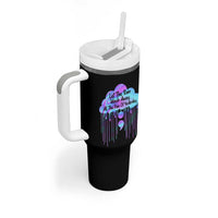 Suicide Prevention Tumbler With Handle Let The Rain Wash Away All The Pain Of Yesterday - Wonder Print Shop