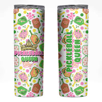 Pickleball Player Skinny Tumbler Pickleball Queen