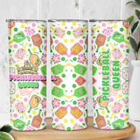 Pickleball Player Skinny Tumbler Pickleball Queen