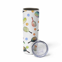 Personalized Pickleball Player Skinny Tumbler Custom Name Pickle Ball Lover