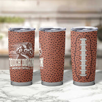 Gifts for Football Lover Tumbler Cup Touch Down American Football