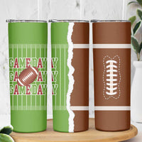 Gifts for Football Lover Skinny Tumbler Game Day