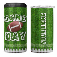 Personalized Gifts for Football Lover 4 in 1 Can Cooler Tumbler Custom Name Game Day