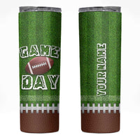Personalized Gifts for Football Lover Skinny Tumbler Custom Name Game Day