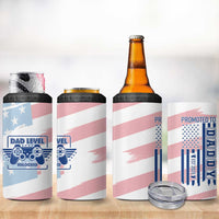 Gifts For New Dad 4 in 1 Can Cooler Tumbler Promoted To Dad Est 2025 Dad Level Unlocked - Wonder Print Shop
