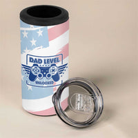Gifts For New Dad 4 in 1 Can Cooler Tumbler Promoted To Dad Est 2025 Dad Level Unlocked - Wonder Print Shop