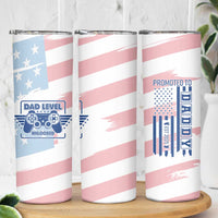 Gifts For New Dad Skinny Tumbler Promoted To Dad Est 2025 Dad Level Unlocked - Wonder Print Shop