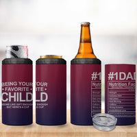 Gifts For Dad 4 in 1 Can Cooler Tumbler No.1 Dad Being Your Favorite Child Seems Like Gift Enough - Wonder Print Shop