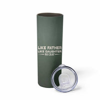 Funny Gifts For Dad Skinny Tumbler Like Father Like Daughter Oh Crap - Wonder Print Shop