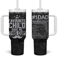Funny Gifts For Dad Tumbler With Handle My Favorite Child Gave Me This Cup - Wonder Print Shop