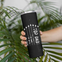 Gifts For Dad Skinny Tumbler Top Dad American Patriotic