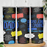 Funny Gifts For Dad Skinny Tumbler Emergency Dad Jokes