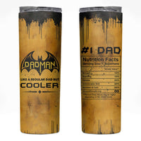 Funny Gifts For Dad Skinny Tumbler Dad Man Black Bat Like A Regular Dad But Cooler - Wonder Print Shop