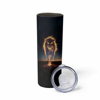 Gifts For Dad Skinny Tumbler The Man The Myth The Legend Strong Lion - Wonder Print Shop