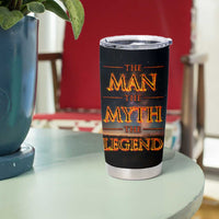 Gifts For Dad Tumbler Cup The Man The Myth The Legend Strong Lion - Wonder Print Shop