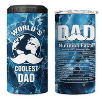 Gifts For Dad 4 in 1 Can Cooler Tumbler World's Coolest Dad No.1 Dad - Wonder Print Shop
