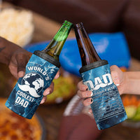 Gifts For Dad 4 in 1 Can Cooler Tumbler World's Coolest Dad No.1 Dad - Wonder Print Shop