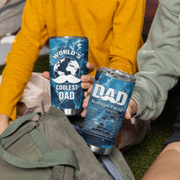 Gifts For Dad Tumbler Cup World's Coolest Dad No.1 Dad - Wonder Print Shop