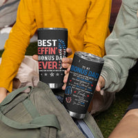Gifts For Bonus Dad Tumbler Cup Best Effin' Bonus Dad Ever Thank You Step Dad