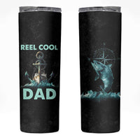 Gifts For Fishing Dad Skinny Tumbler Reel Cool Dad - Wonder Print Shop
