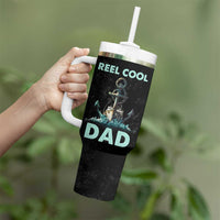 Gifts For Fishing Dad Tumbler With Handle Reel Cool Dad - Wonder Print Shop