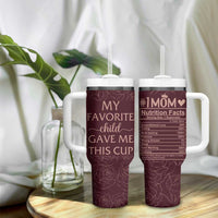 Gifts For Mom Tumbler With Handle My Favorite Child Gave Me This Cup - Wonder Print Shop