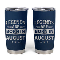 Funny Birthday Gifts For Men Tumbler Cup Legends Are Born In August - Wonder Print Shop