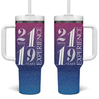 Funny Birthday Gifts Tumbler With Handle 21 With 19 Years Experience - Wonder Print Shop