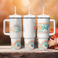 Funny Birthday Gifts For Women Tumbler With Handle Aged To Perfection 30th Birthday Making The World A Better Place Since 1994 - Wonder Print Shop