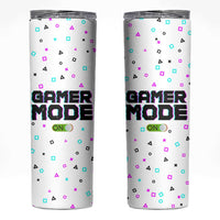 Gifts For Gamer Skinny Tumbler Gamer Mode On Gaming Teenage Boys Men - Wonder Print Shop