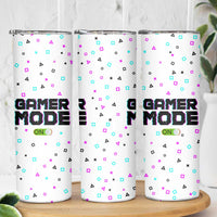Gifts For Gamer Skinny Tumbler Gamer Mode On Gaming Teenage Boys Men - Wonder Print Shop