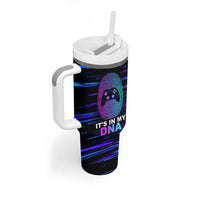 Funny Gamer Tumbler With Handle Gaming Is My DNA - Wonder Print Shop