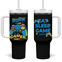 Funny Gifts For Gamer Tumbler With Handle Born To Be Gamer Gaming - Wonder Print Shop