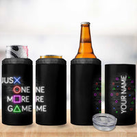 Personalized Gamer 4 in 1 Can Cooler Tumbler Custom Name Just One More Game Gaming - Wonder Print Shop