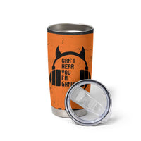 Personalized Gamer Tumbler Cup Custom Name Can't Hear You I'm Gaming - Wonder Print Shop