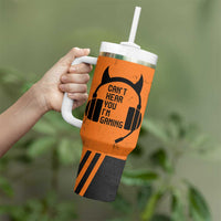 Personalized Gamer Tumbler With Handle Custom Name Can't Hear You I'm Gaming - Wonder Print Shop
