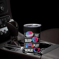 Personalized Gamer Tumbler Cup Custom Name Eat Sleep Gaming Repeat - Wonder Print Shop