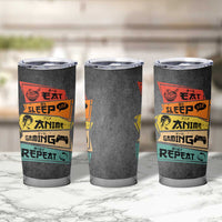 Funny Gamer Anime Lover Tumbler Cup Eat Sleep Anime Gaming Repeat - Wonder Print Shop