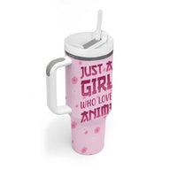 Anime Lover Gifts for Girls Tumbler With Handle Just A Girl Who Loves Anime - Wonder Print Shop