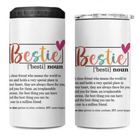 Gifts for Best Friends 4 in 1 Can Cooler Tumbler Bestie Definition - Wonder Print Shop