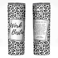 Gifts for Coworker Skinny Tumbler Work Bestie Definition - Wonder Print Shop