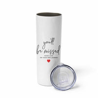 Farewell Gift for Coworker Skinny Tumbler You'll Be Mised Good Luck - Wonder Print Shop