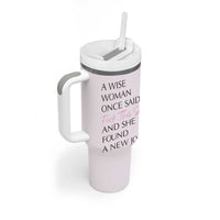 Funny Farewell Gift for Coworker Tumbler With Handle New Job Congrats Now Go And Be Fabulous - Wonder Print Shop